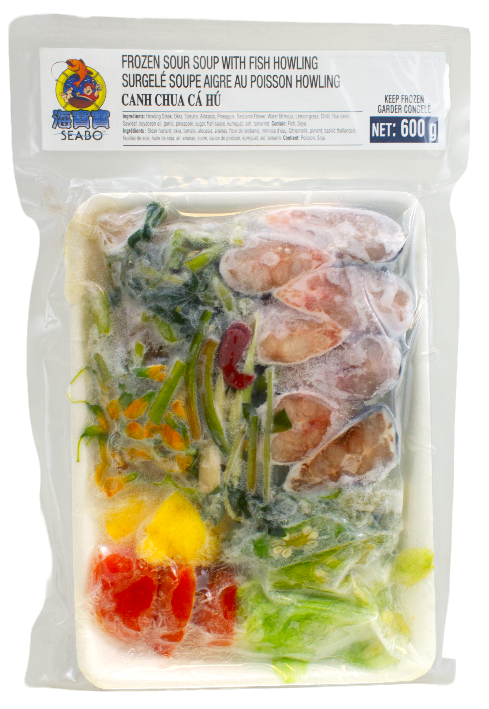 Canh Chua Frozen Sour Soup with Fish Howling